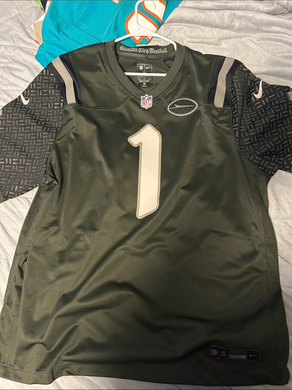 Nike Green Sauce Gardner Football Jersey #1 XXL